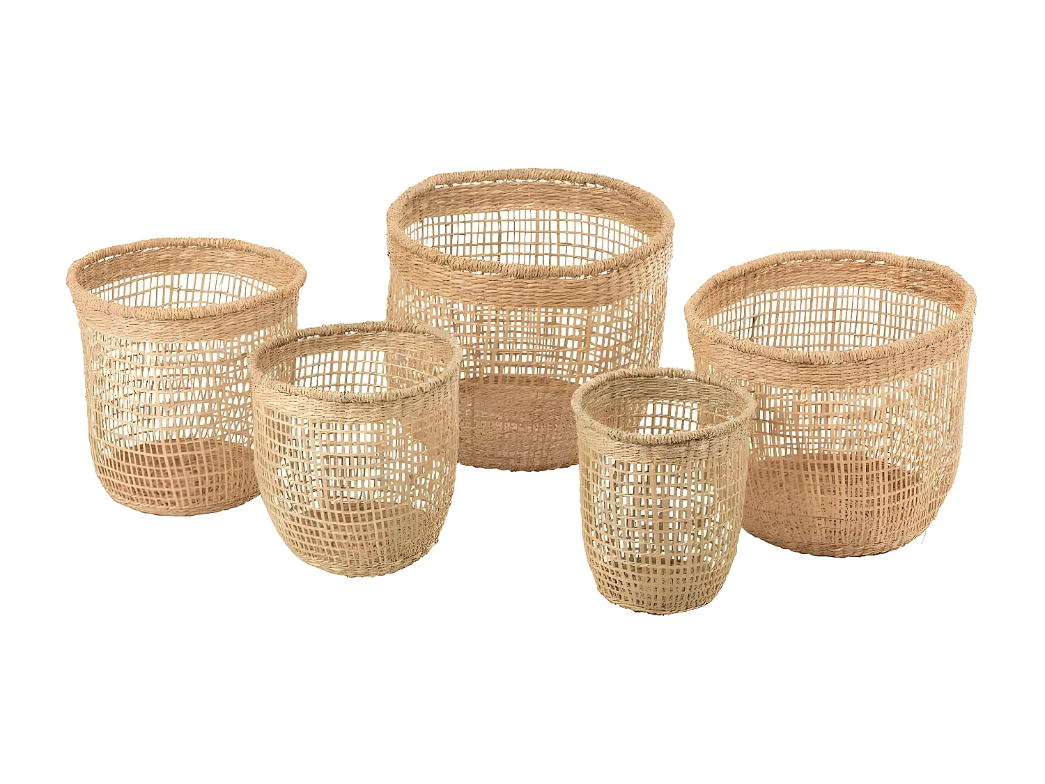 Set de 5 paniers Oasis naturel