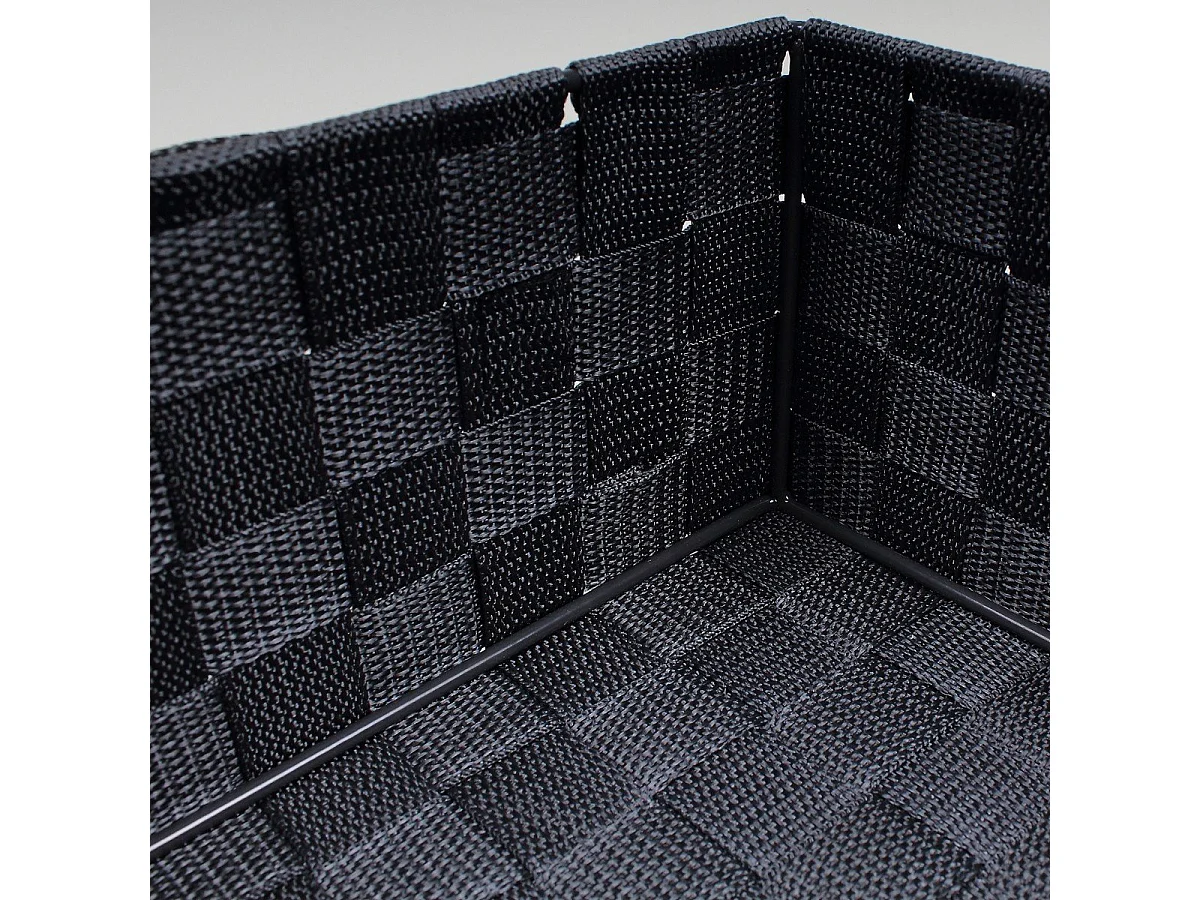 Panier gris avec sangles - 20x14x8cm