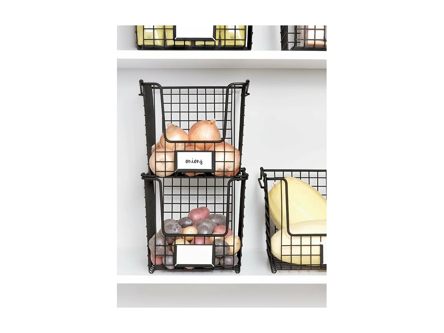 Drahtkorb aus mattem Stahl 20 cm Classico