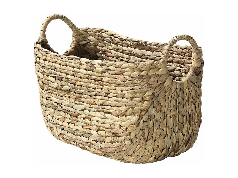 Water Hyacint Mand met handvaten - Hoogte 22cm