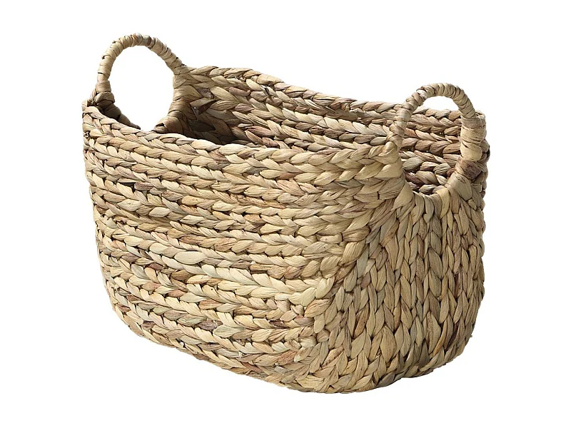 Water Hyacint Mand met handvaten - Hoogte 22cm