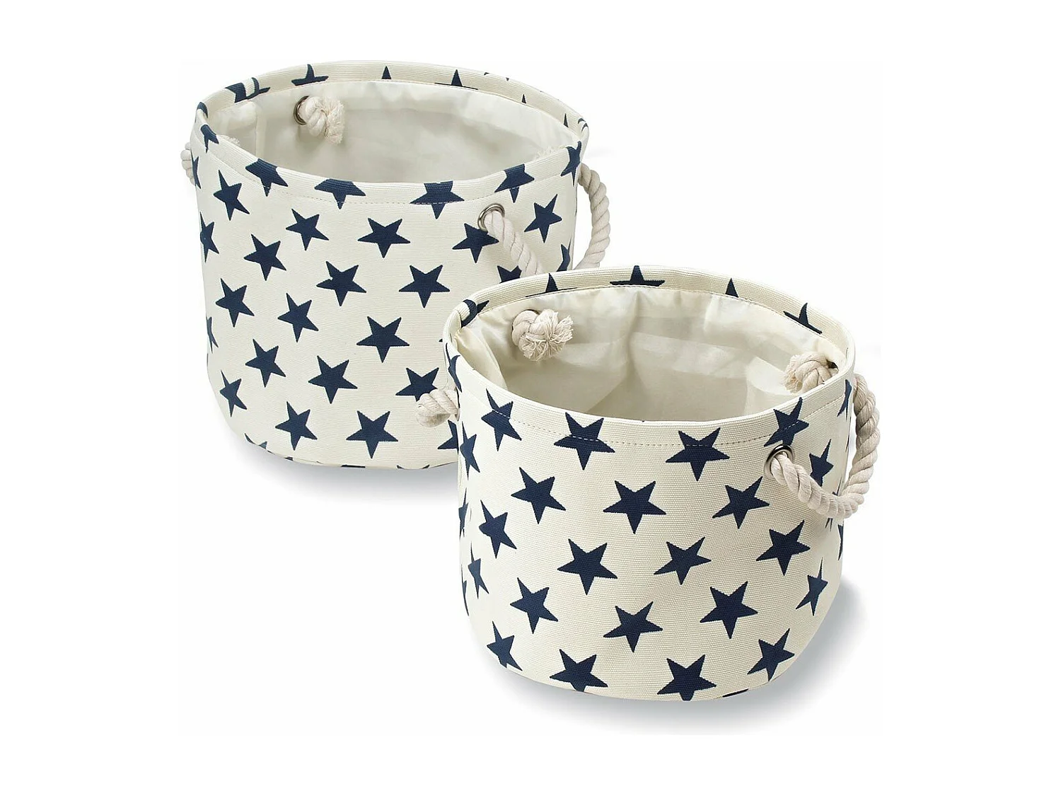 Set van 2 canvas manden met sterrenbeeldmotief