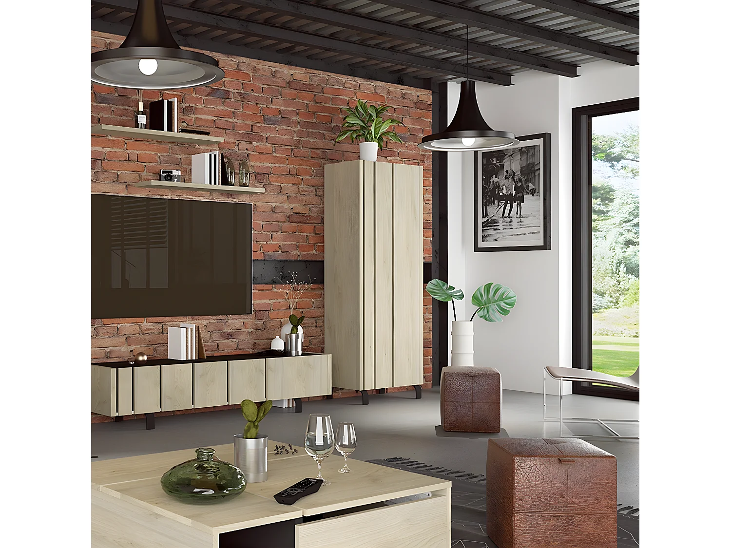 Buffet haut 1 porte RUSH - Fabrication Française