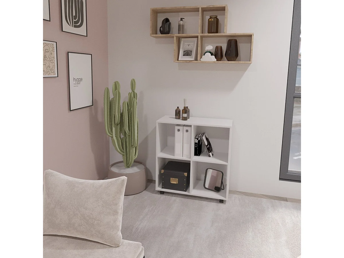 Bibliothèque sur Roulettes avec 4 Casiers - Sprint