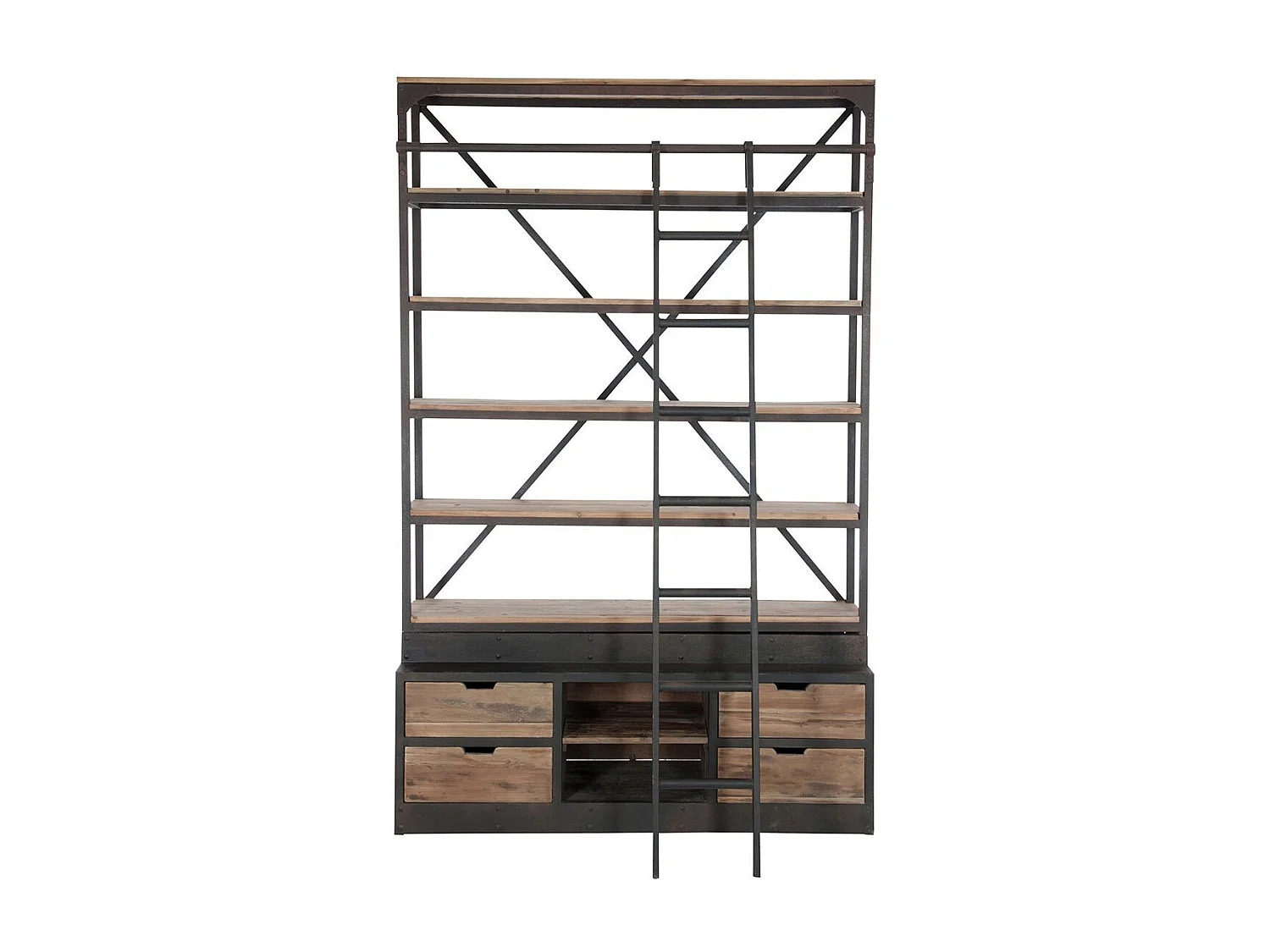 Etagère style industriel 5 niveaux à échelle