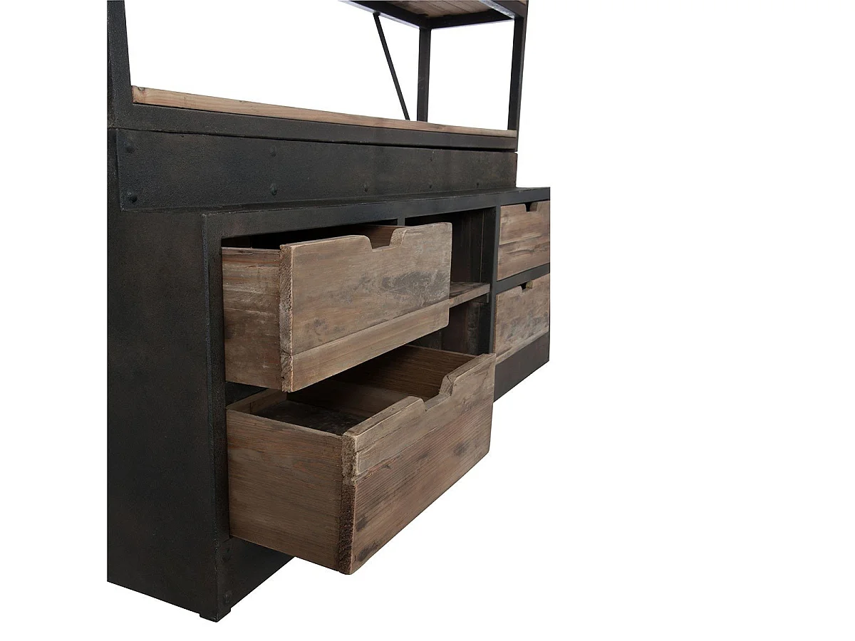 Etagère style industriel 5 niveaux à échelle