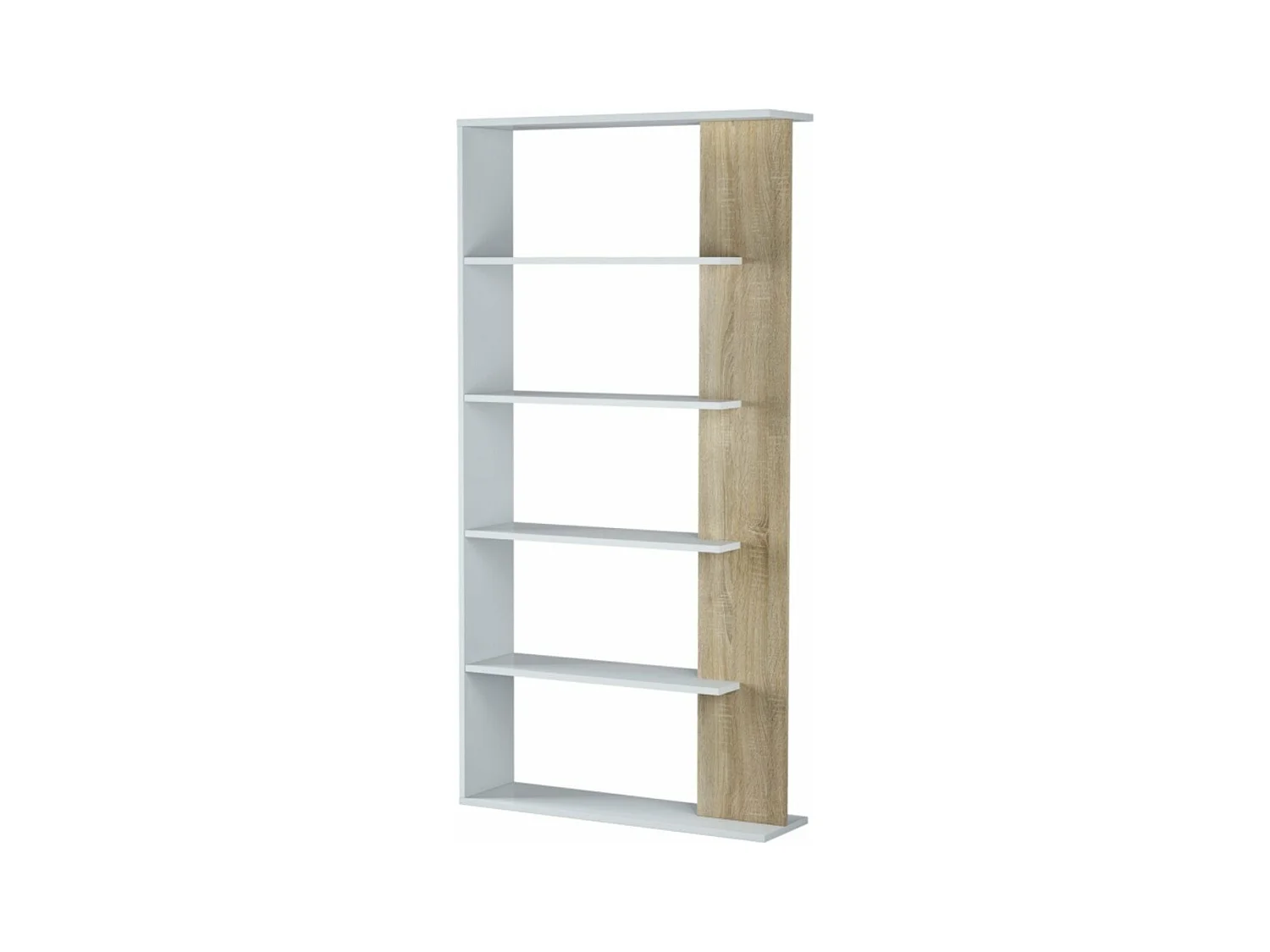 Bücherregal Raumteiler 4 Böden Alida - H180 cm