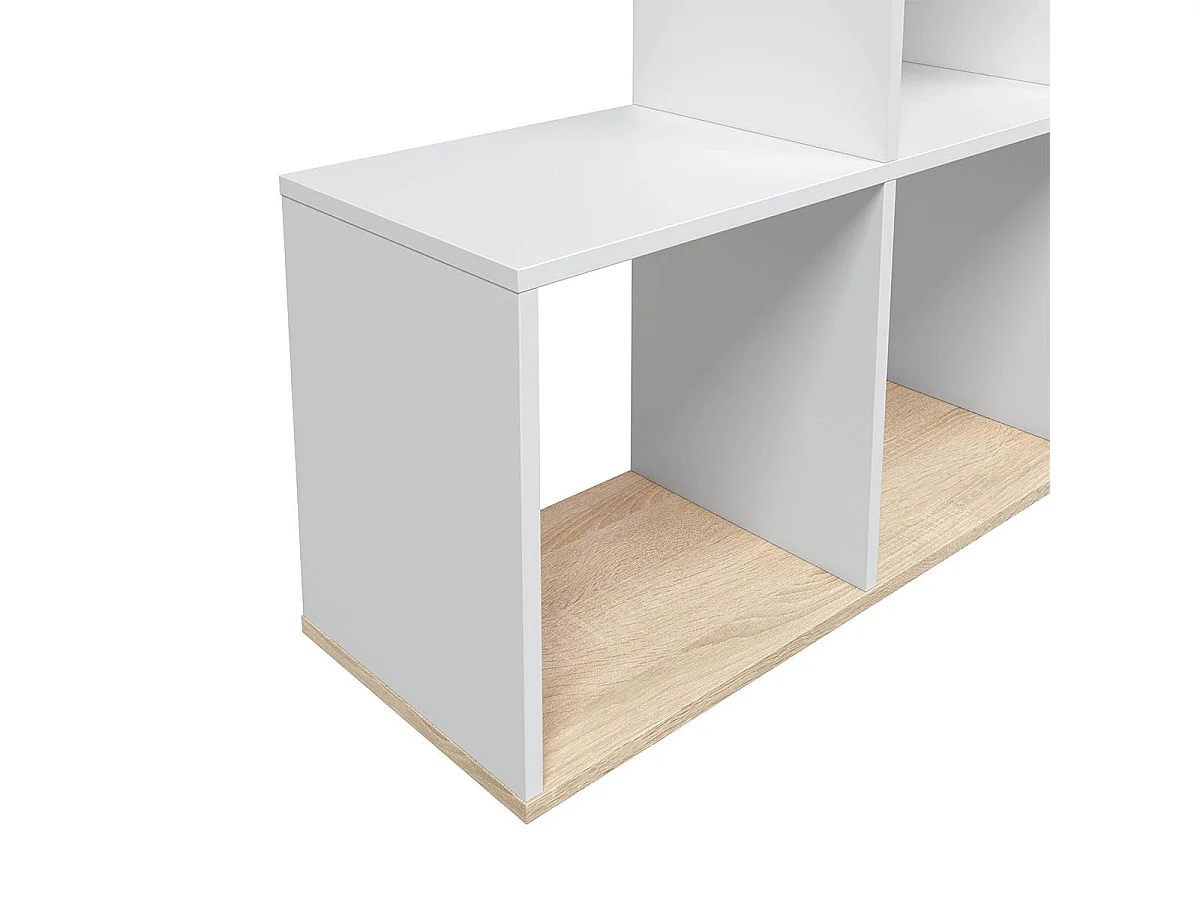 Bibliothèque escalier 6 cases Step - H110 cm