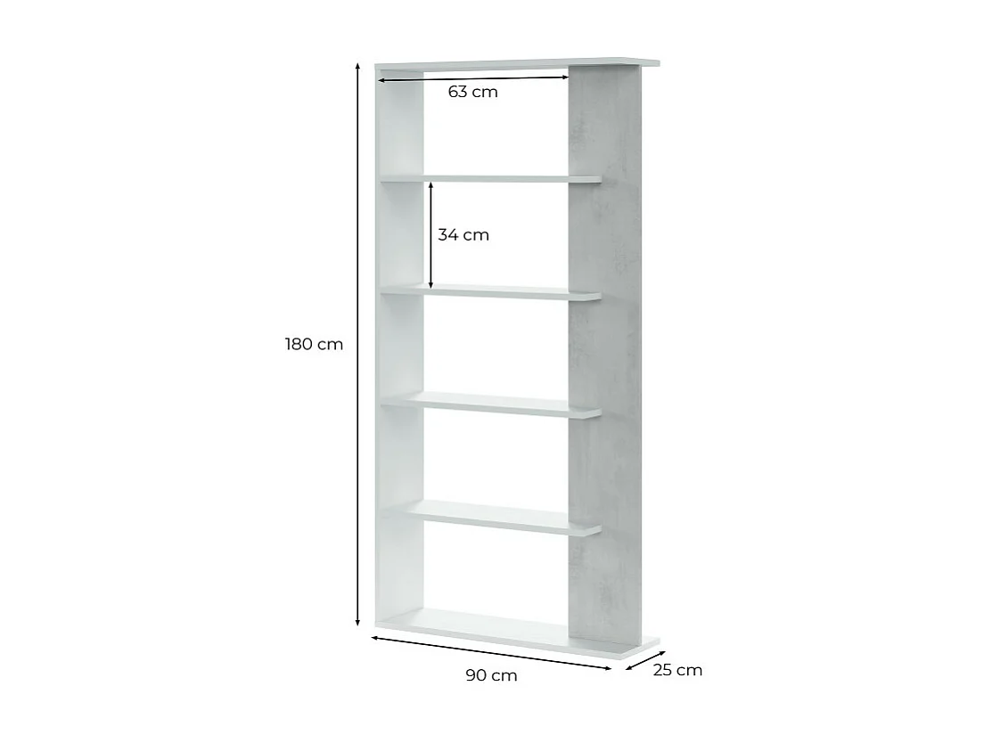 Bibliothèque L90 x H180 cm