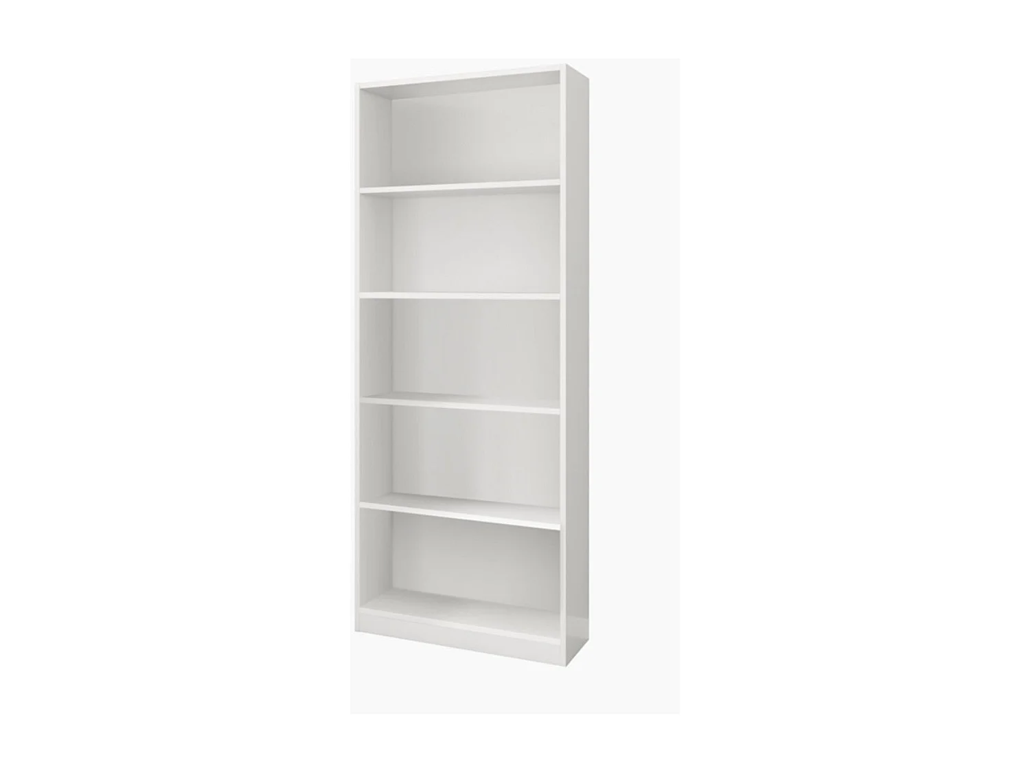 Moderne Witte Matte Boekenkast 201x80x28 cm
