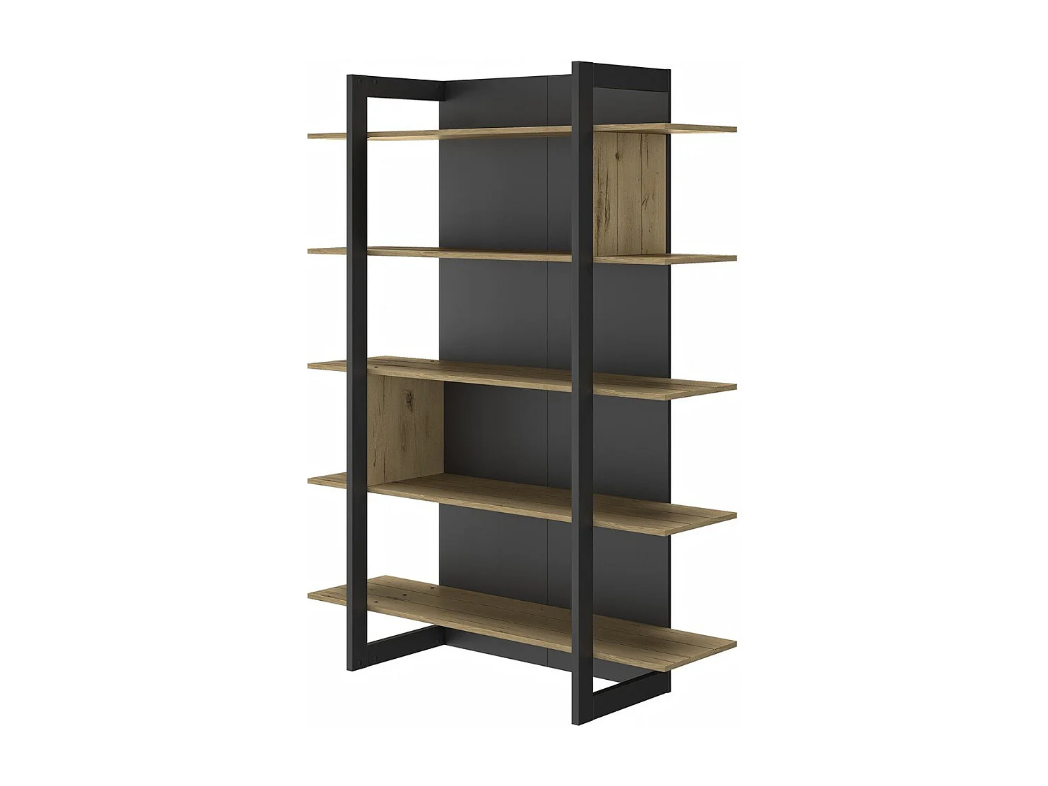 Bibliothèque Industrielle 5 Étagères L136 cm - Russel