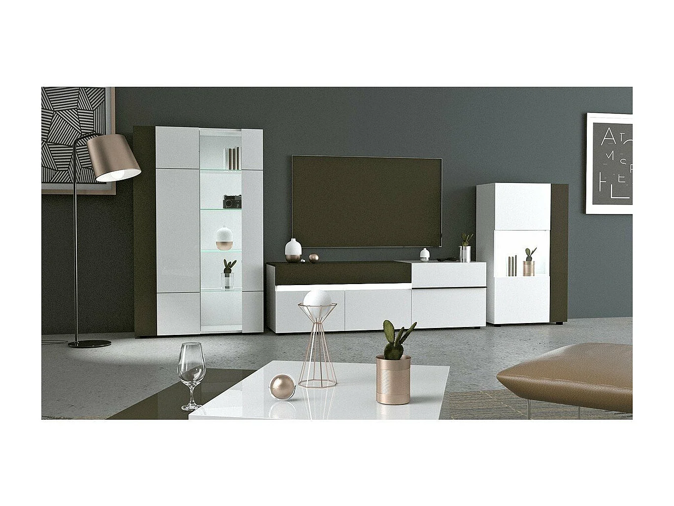 Bibliothèque 2 portes Karat - Fabrication Française