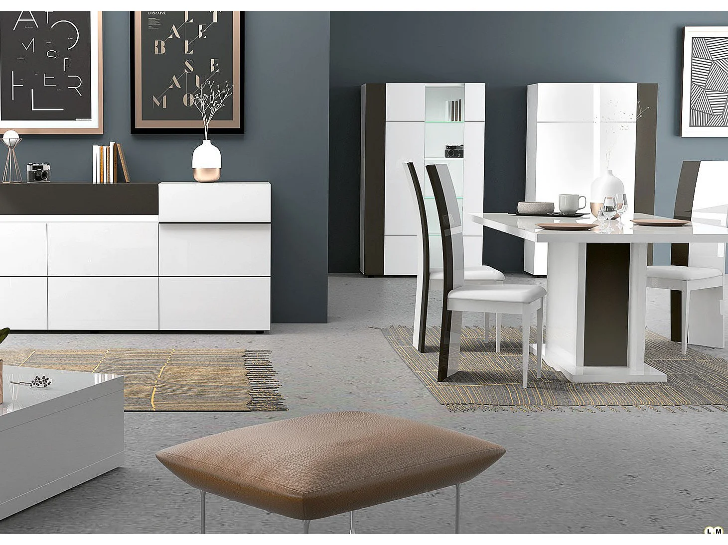 Bibliothèque 2 portes Karat - Fabrication Française