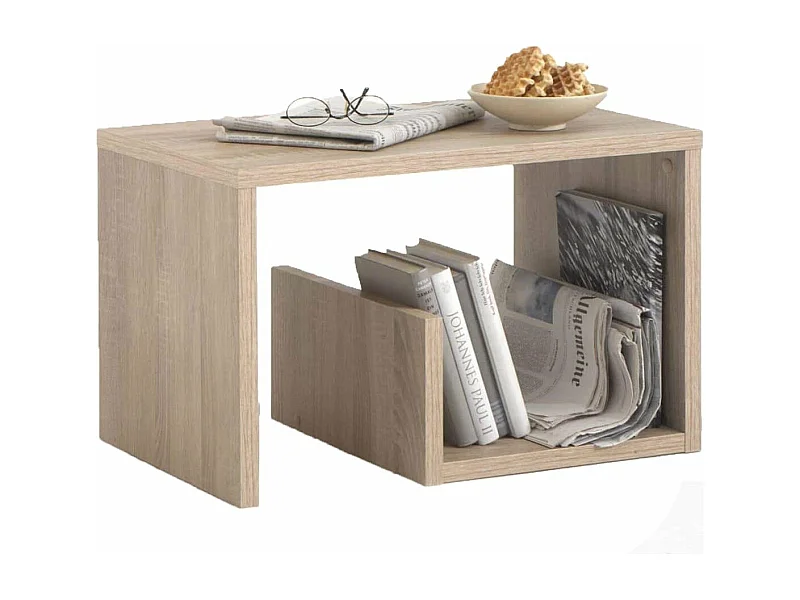 Tavolino da Salotto 2 in 1 59x36x38 cm Rovere