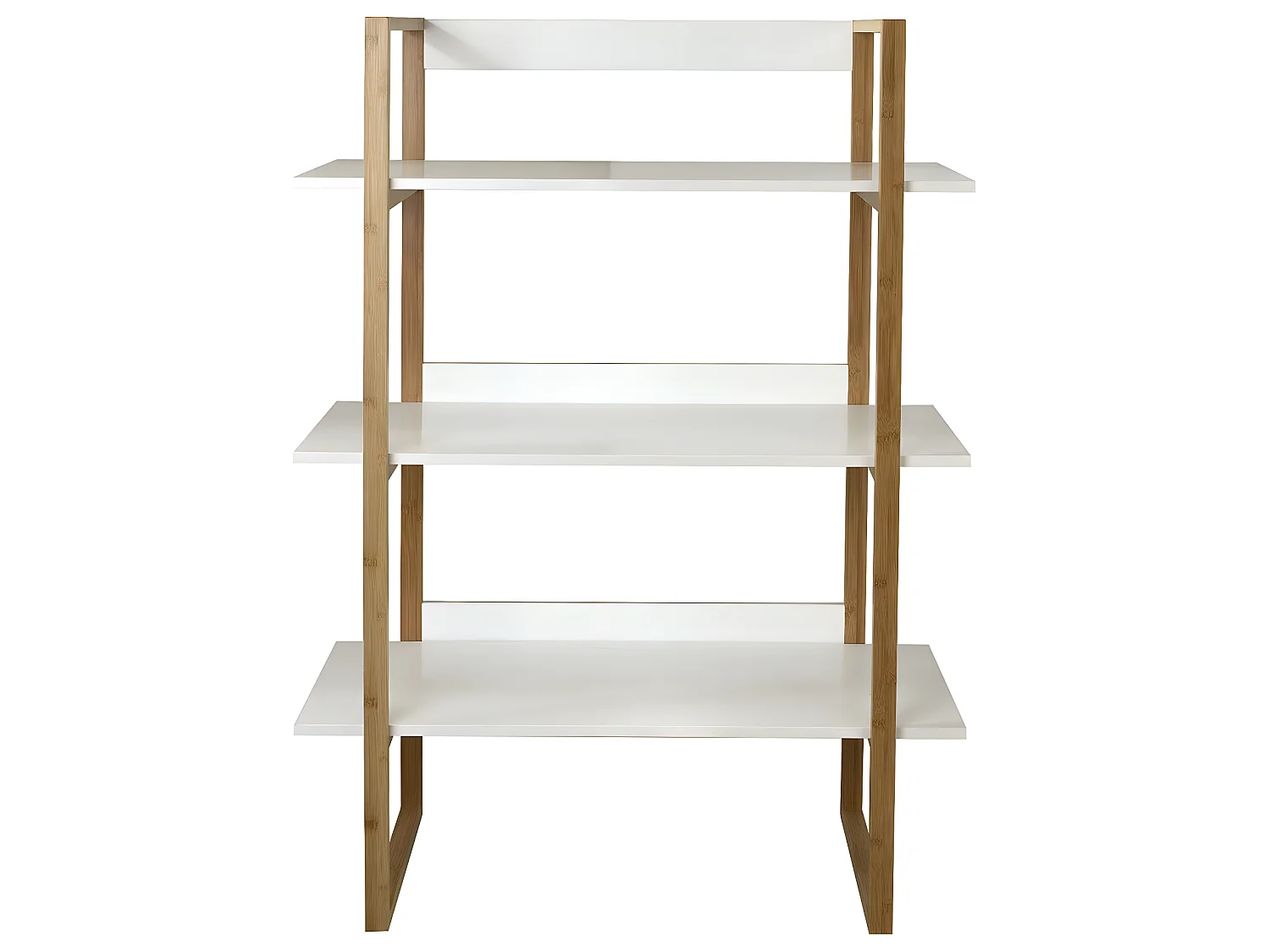 Etagère bambou 3 niveaux - Blanche