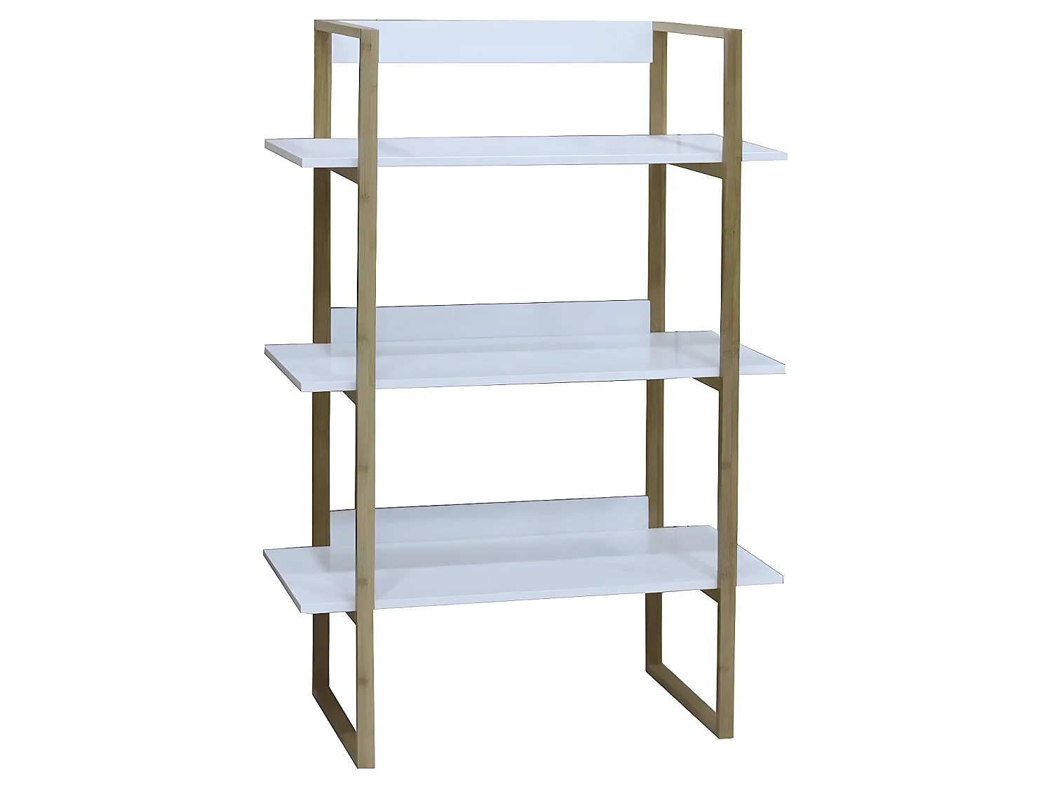 Etagère bambou 3 niveaux - Blanche