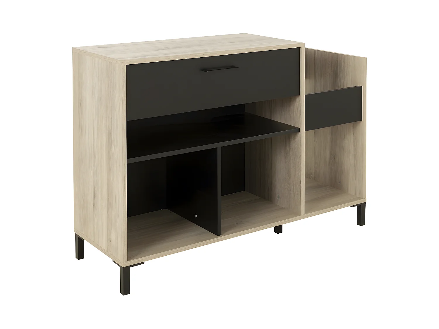 Meuble rangement vinyles Chicago - Fabrication Française