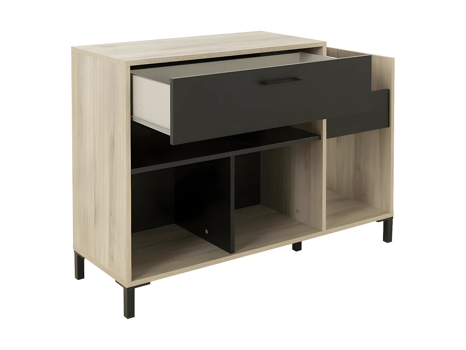 Meuble rangement vinyles Chicago - Fabrication Française