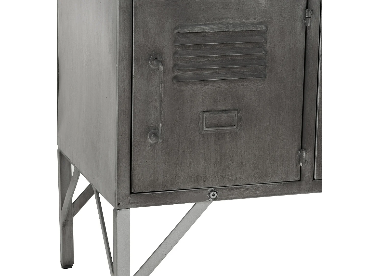 Armoire 9 Portes Metal Argent