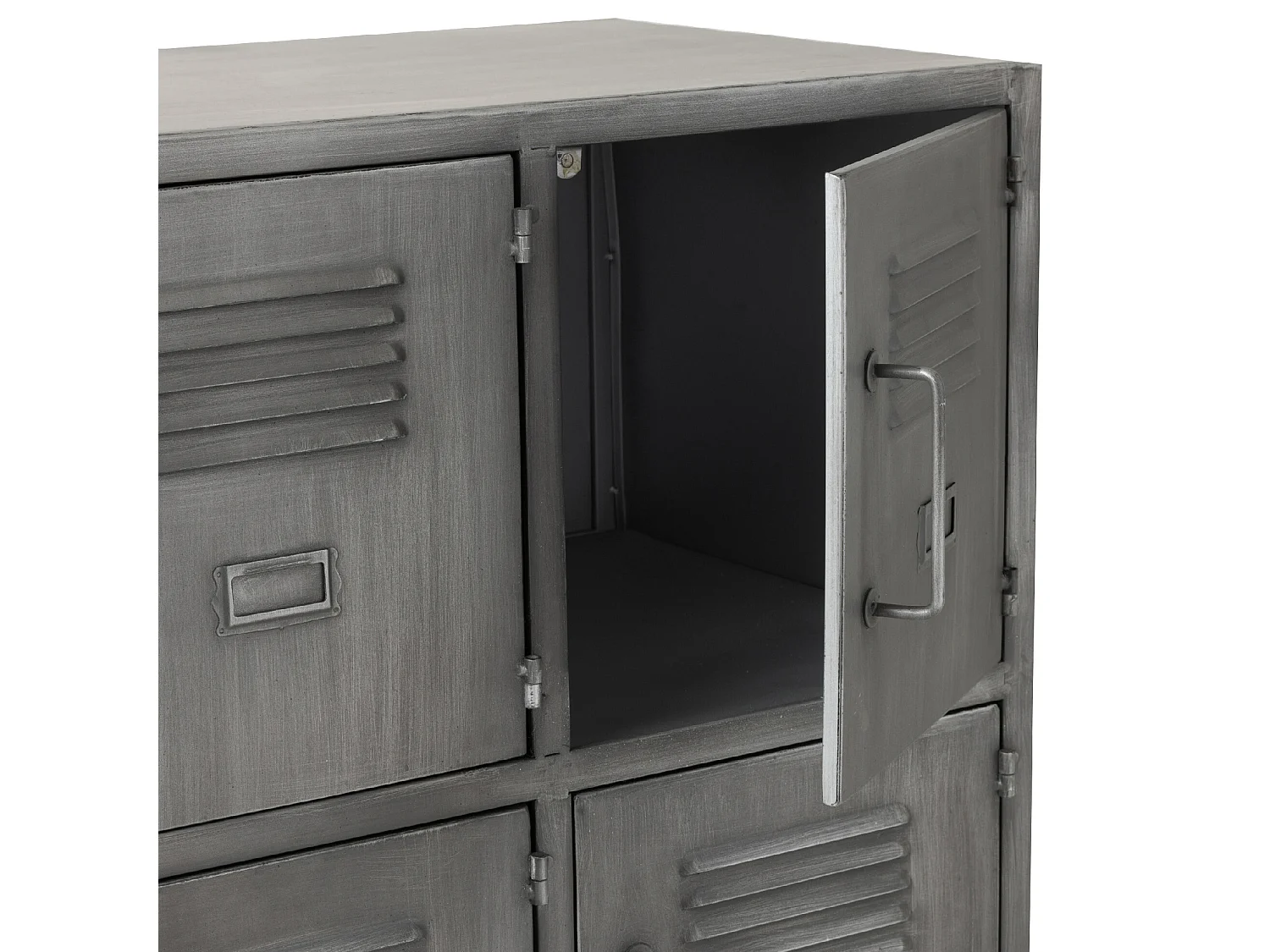 Armoire 9 Portes Metal Argent