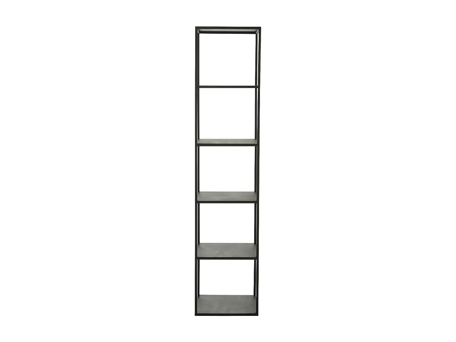 Étagère 6 niveaux métal noir H180,5 cm