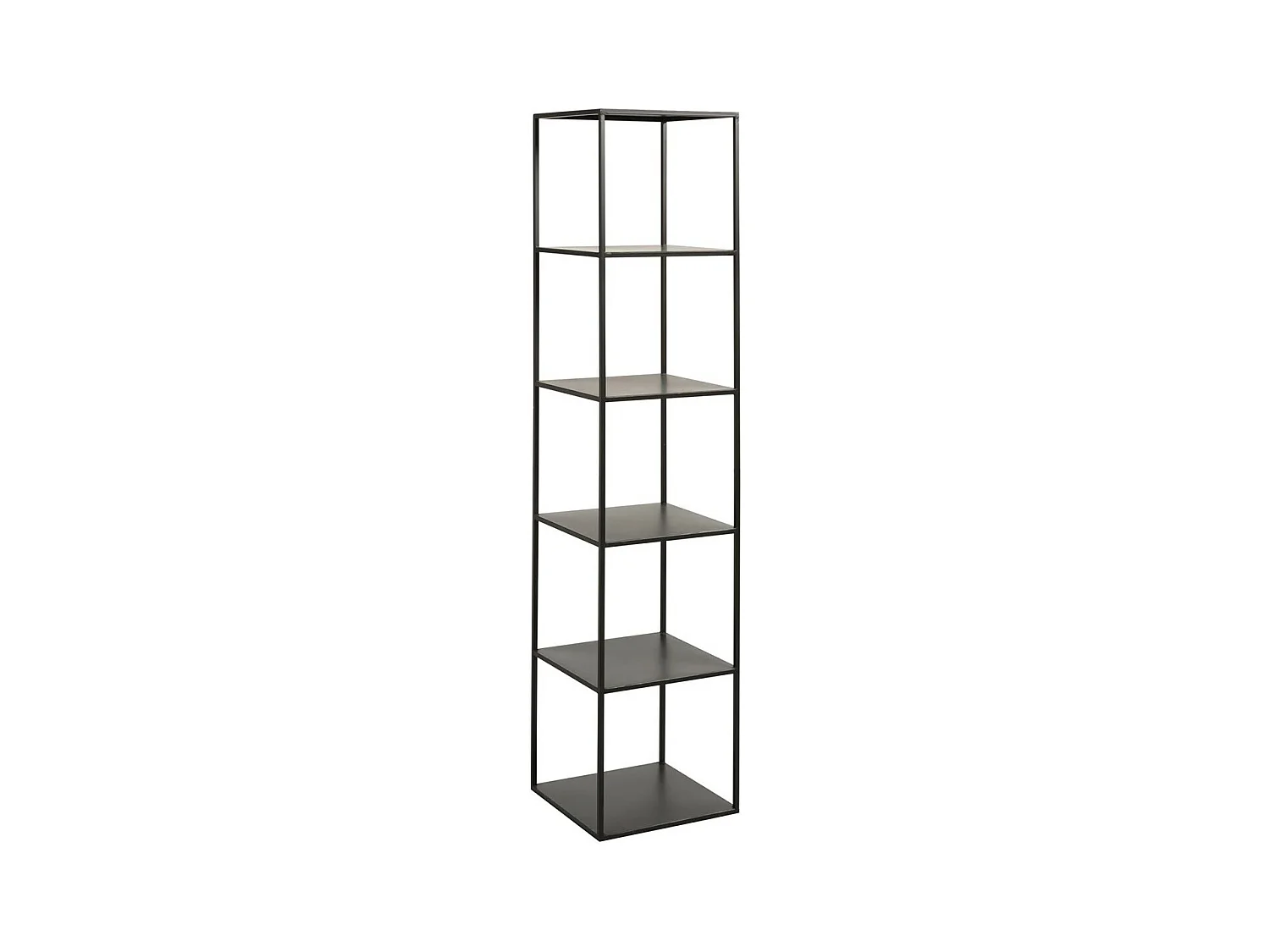 Étagère 6 niveaux métal noir H180,5 cm