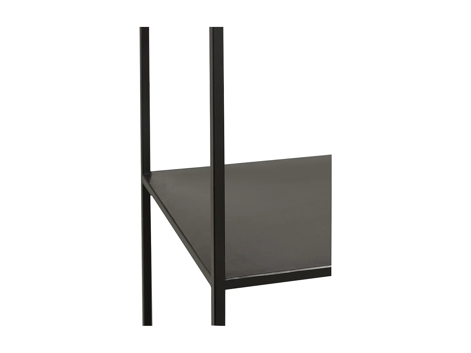 Étagère 6 niveaux métal noir H180,5 cm