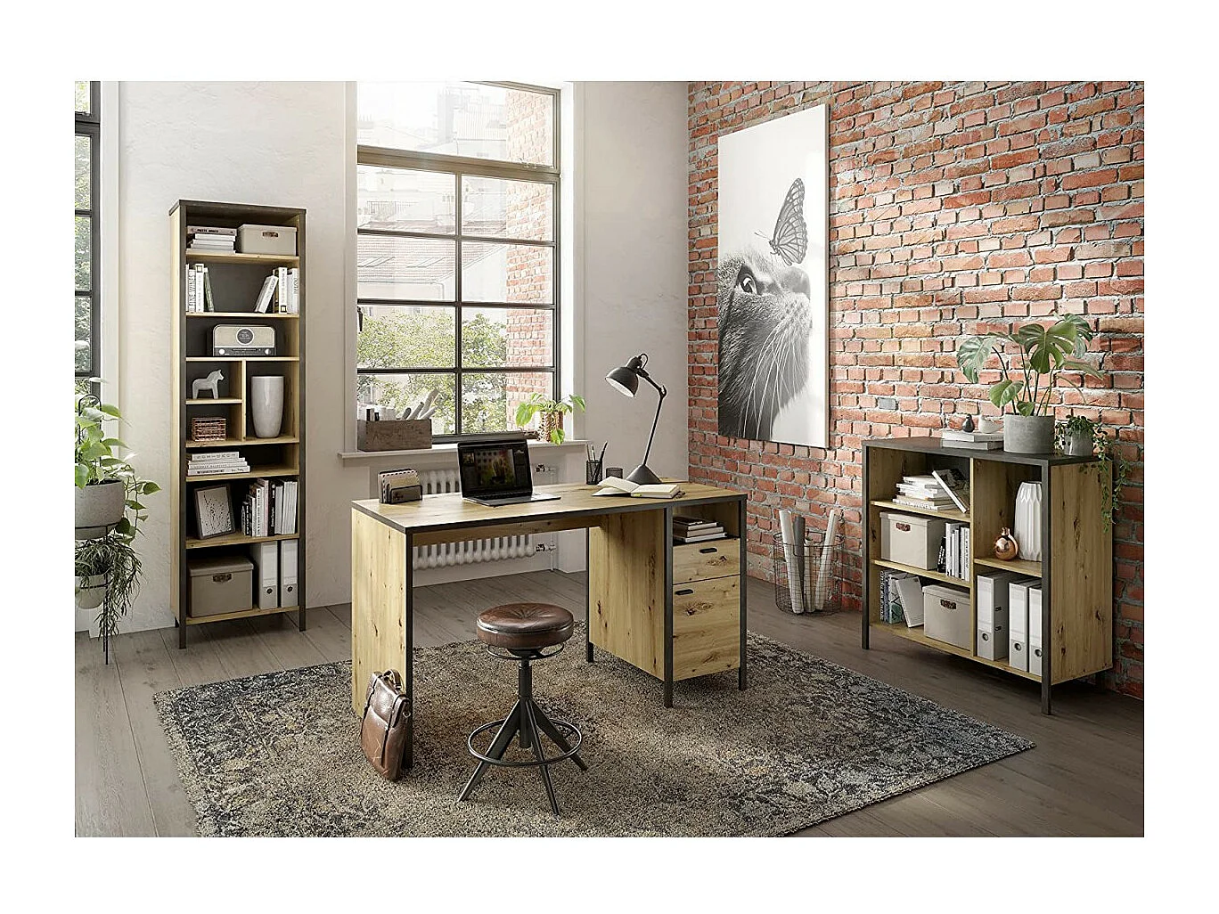 Etagère de Rangement 5 Niches - Loft