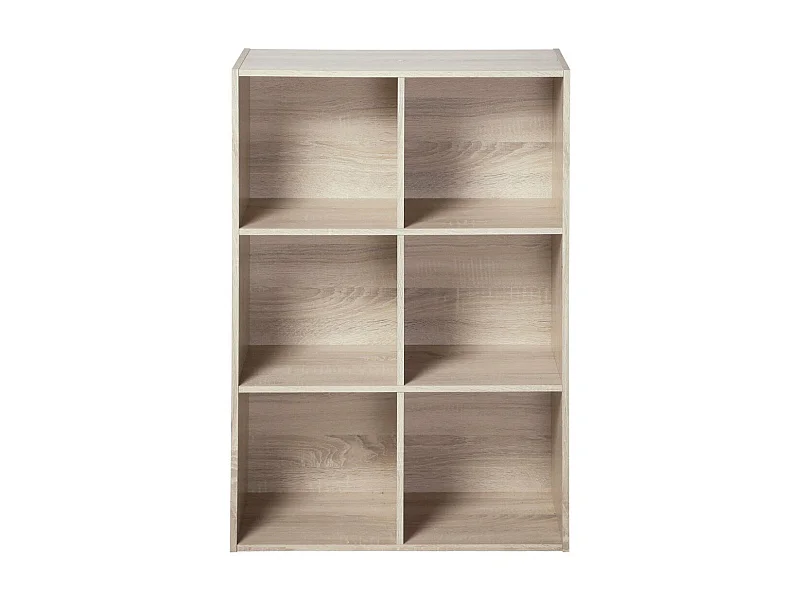 Opbergplank met 6 vakken - L61 x H91 cm