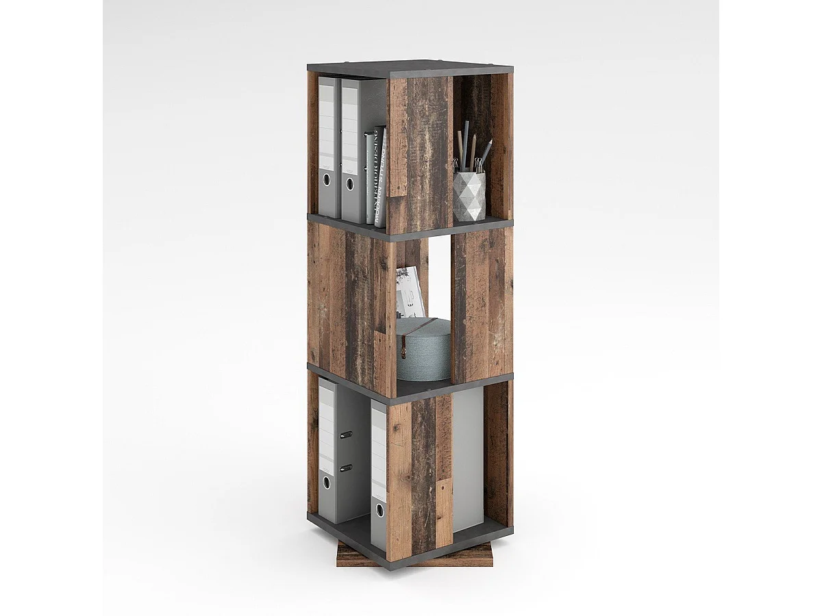 Étagère Pivotante 3 Compartiments H108 cm - Tower