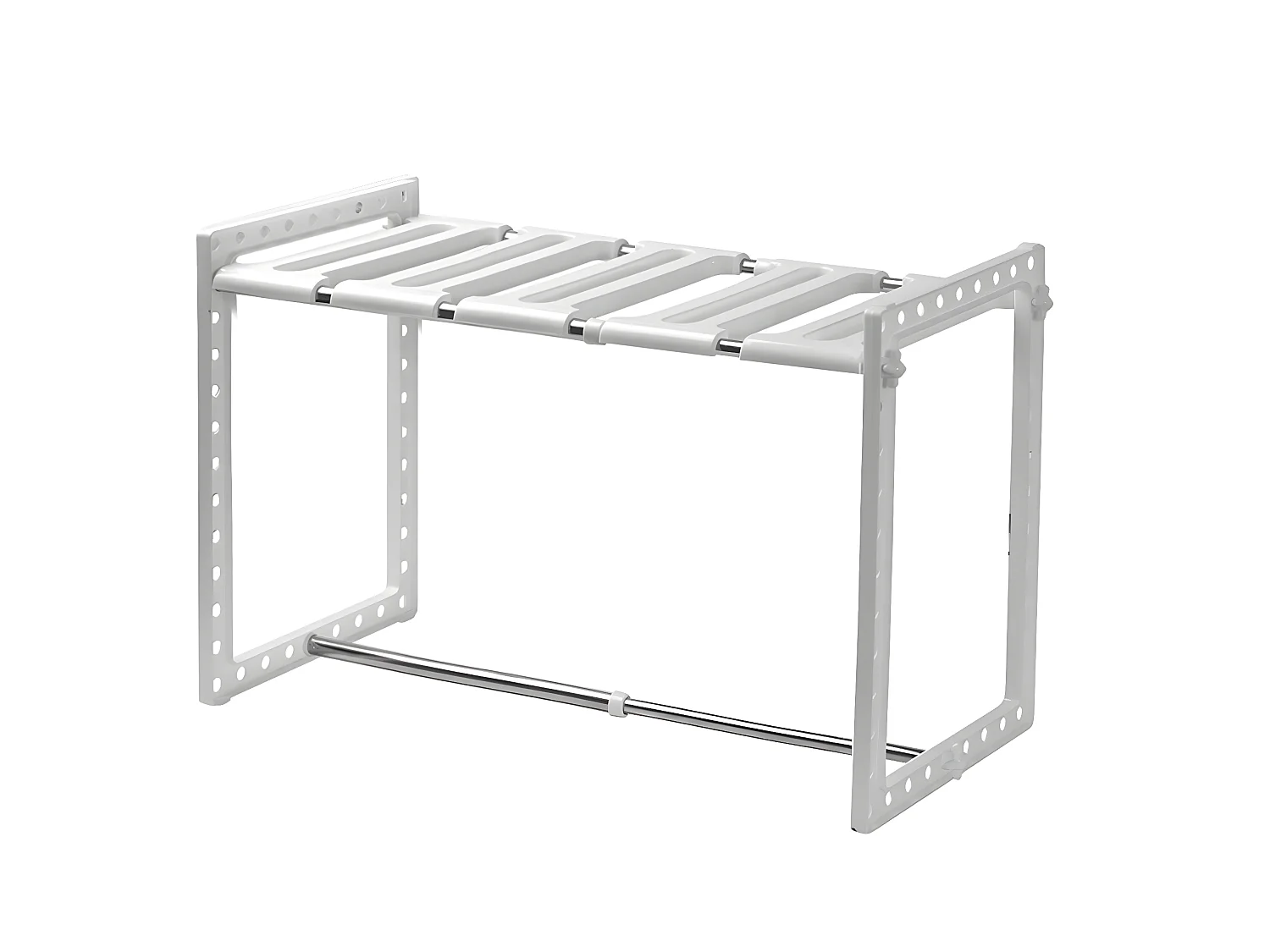 Étagère 1 niveau sous évier extensible L38/65 cm