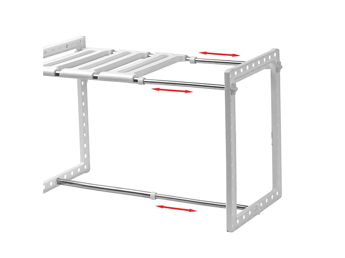 Étagère 1 niveau sous évier extensible L38/65 cm