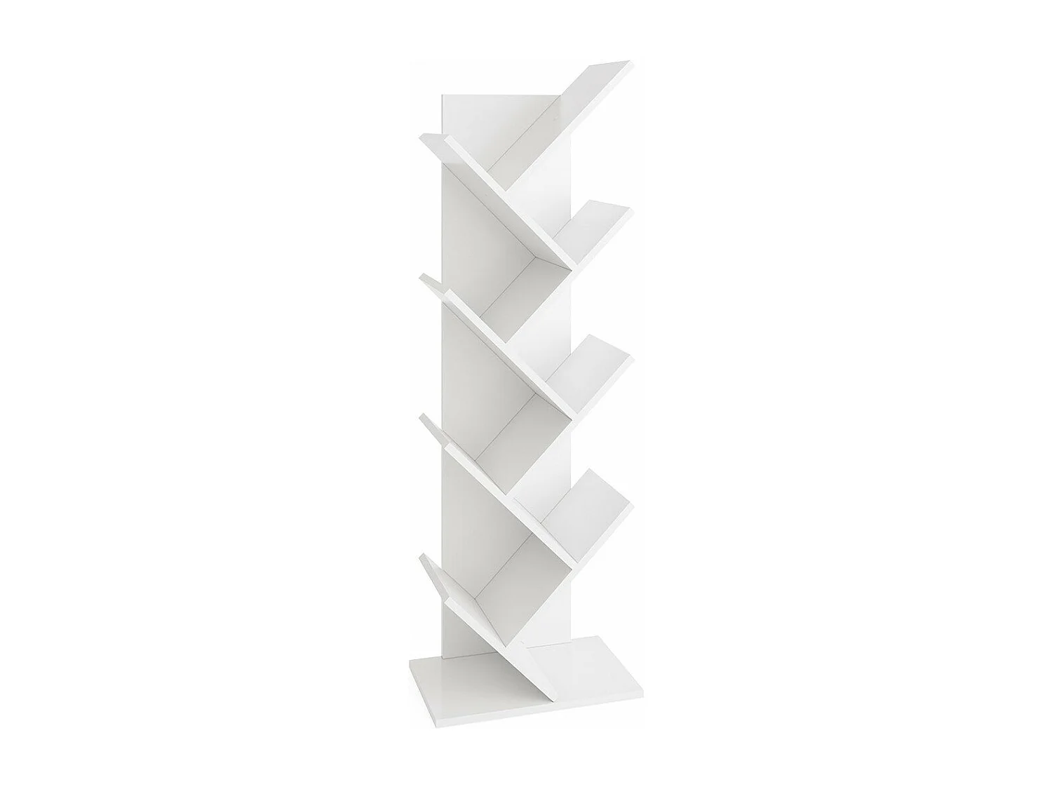 Geometryczna biblioteka z drewna na książki - Büchen