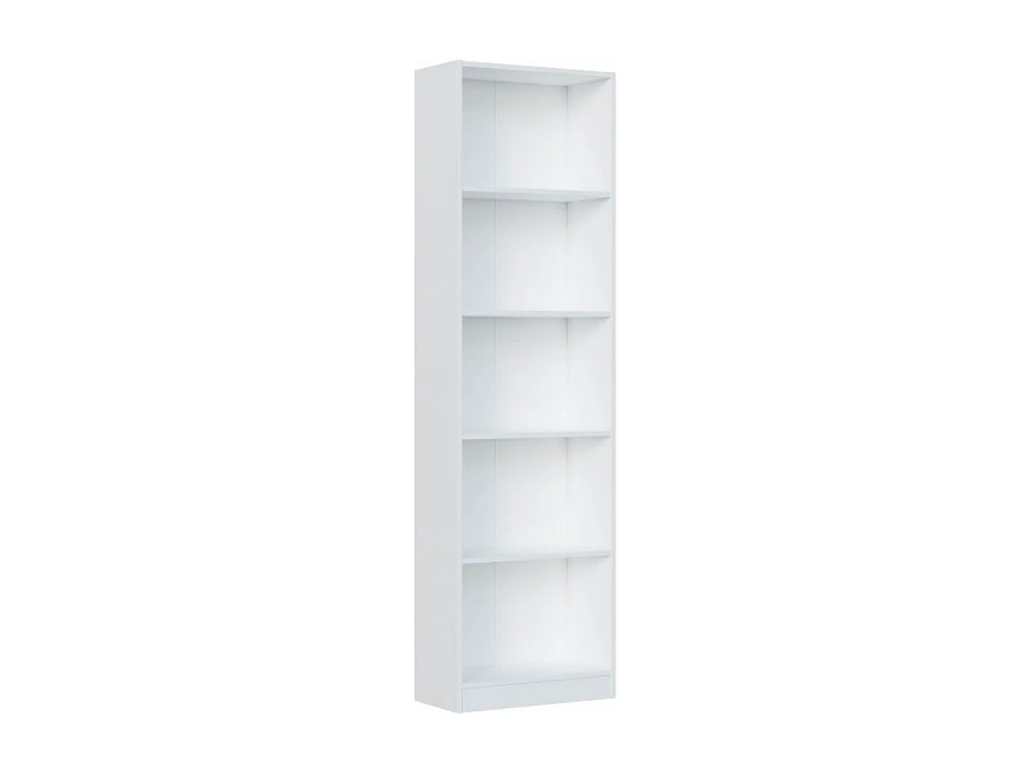 Witte spaanplaat boekenkast 180x52x25cm