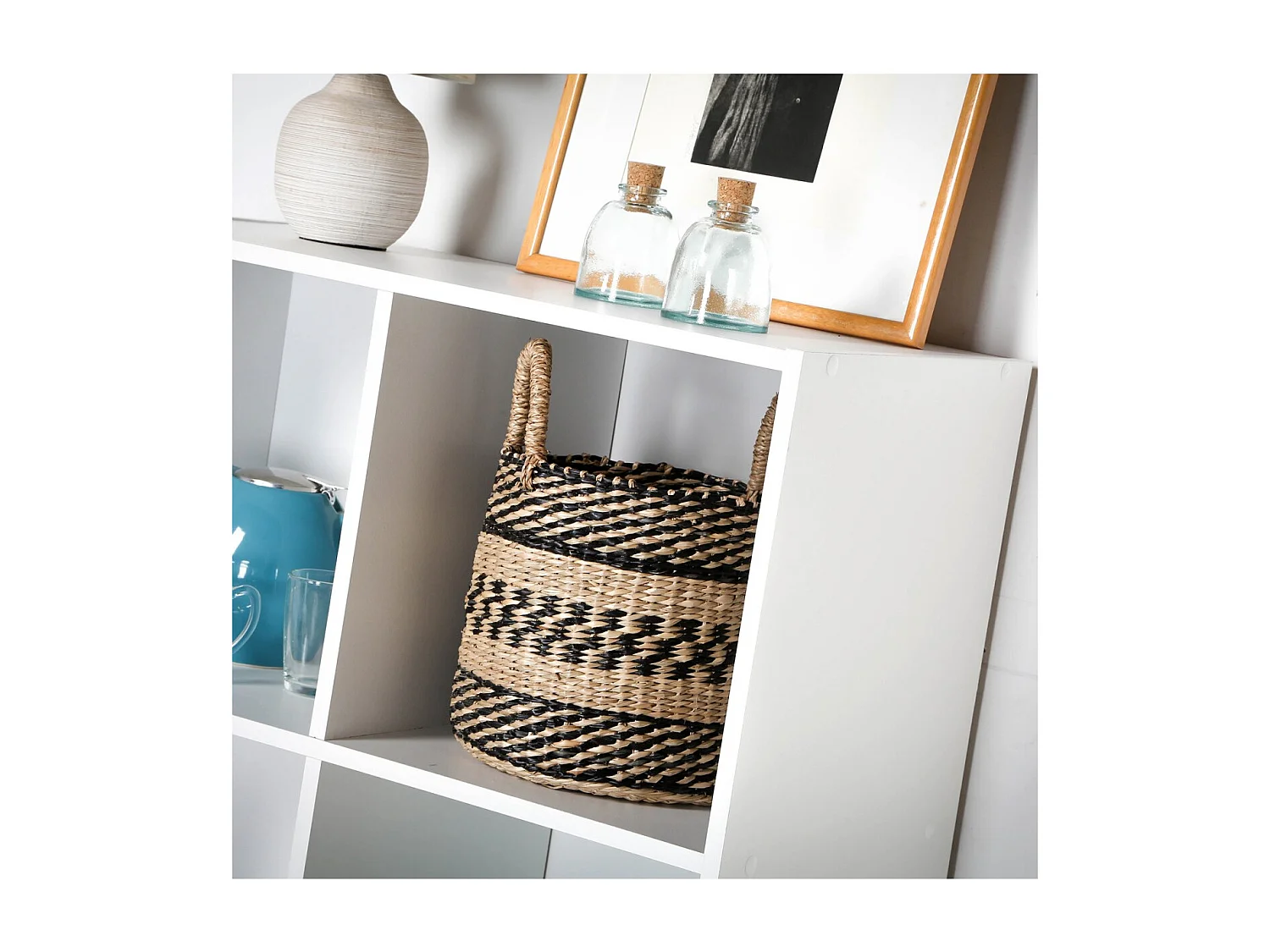 Étagère de rangement 6 cases - H91,5 x L61,5 cm