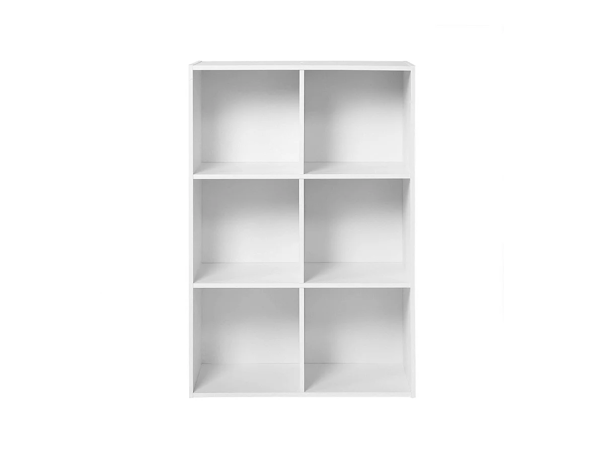 Étagère de rangement 6 cases - H91,5 x L61,5 cm