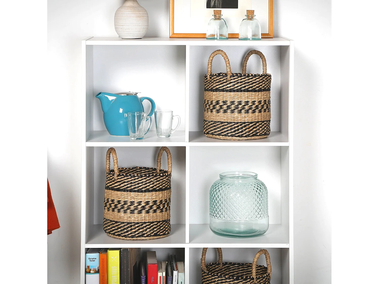 Étagère de rangement 6 cases - H91,5 x L61,5 cm