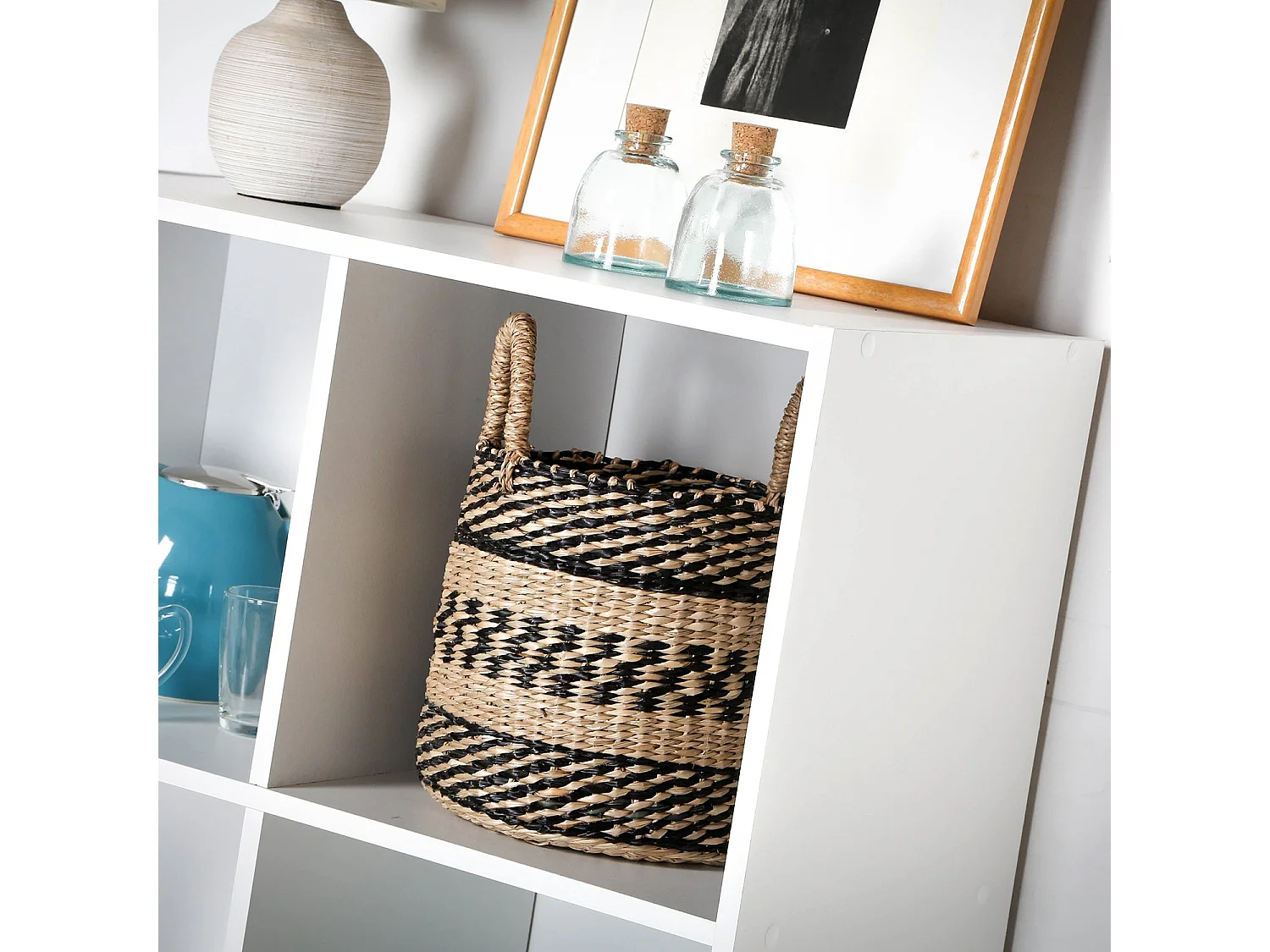 Étagère de rangement 6 cases - H91,5 x L61,5 cm