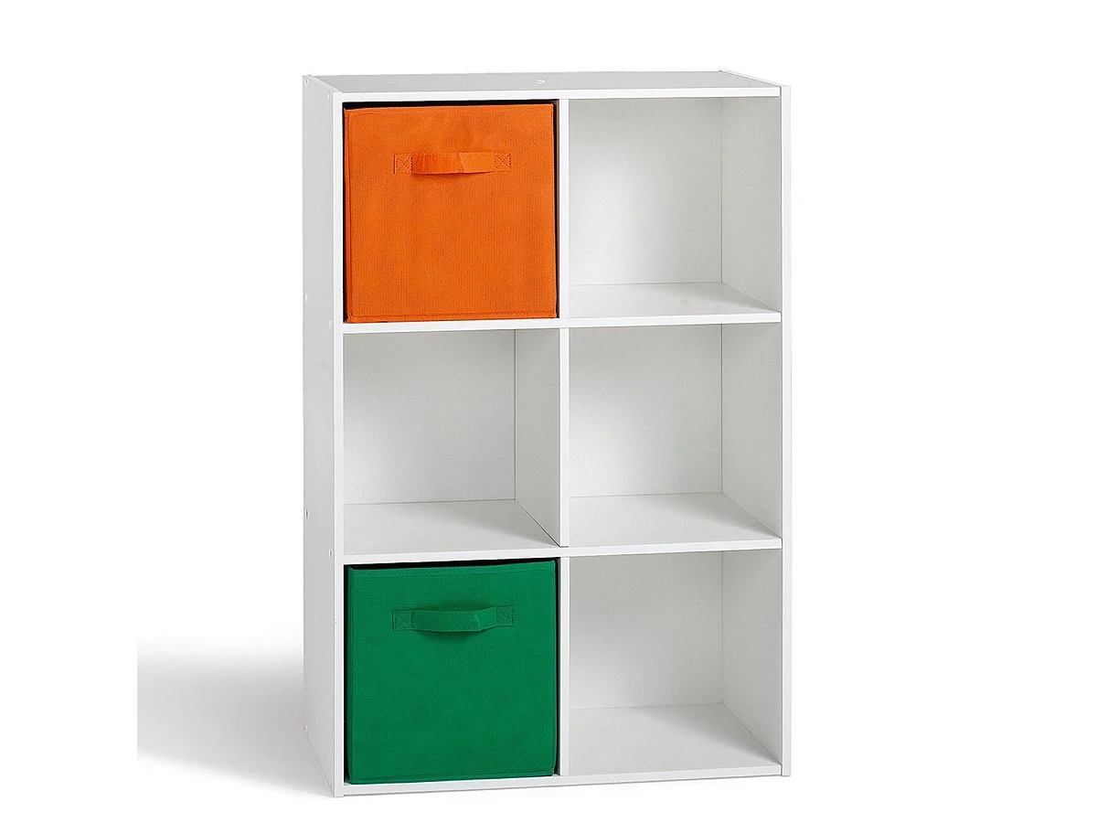 Scaffale a 6 scomparti - L61 x H91 cm