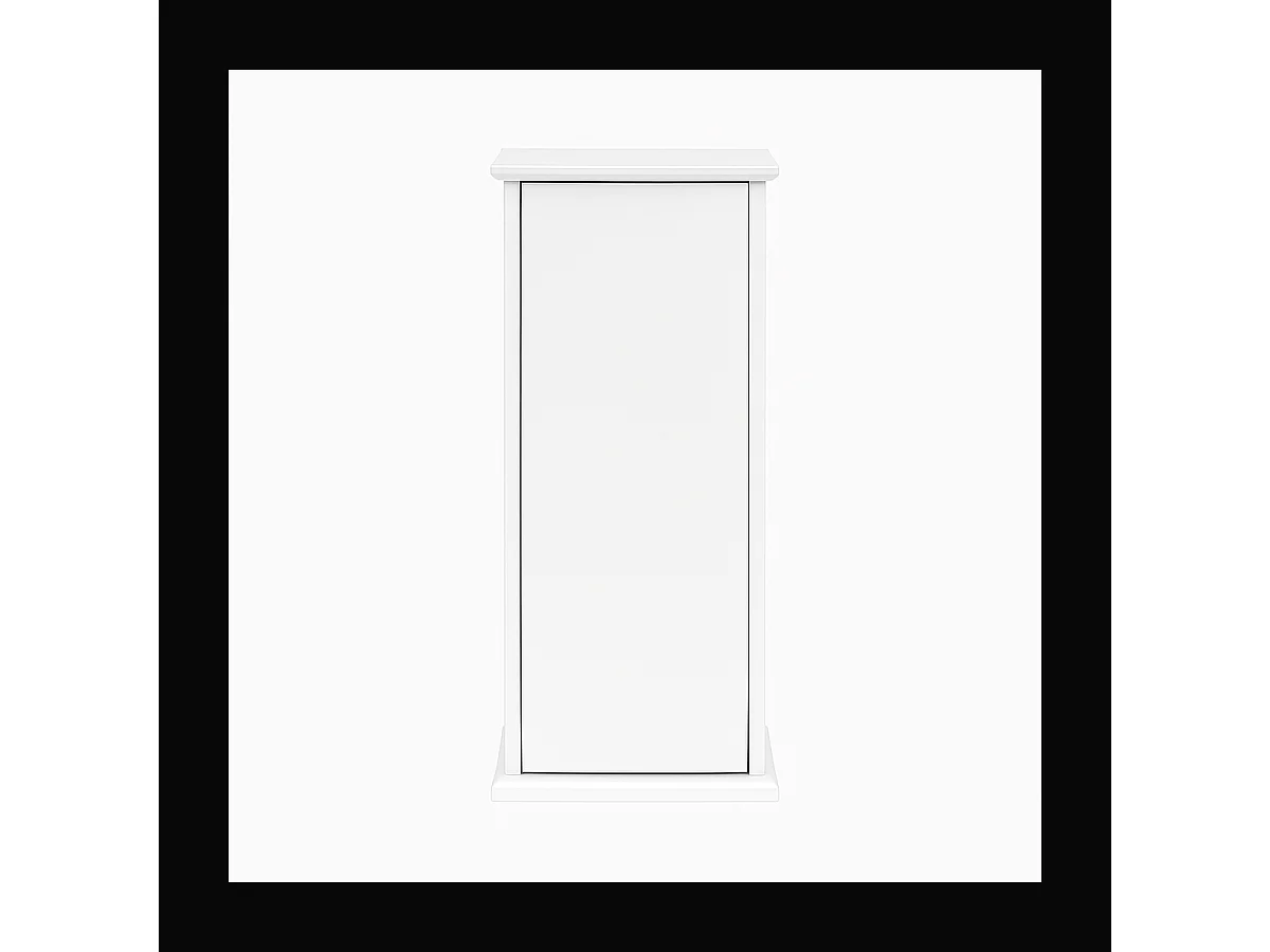 Tavolino da Salotto con Anta 88,5cm Bianco