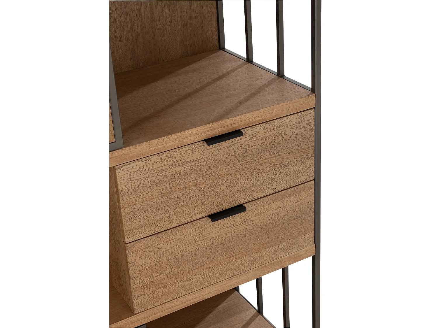 Etagère 3 niveaux - 2 tiroirs et 2 portes