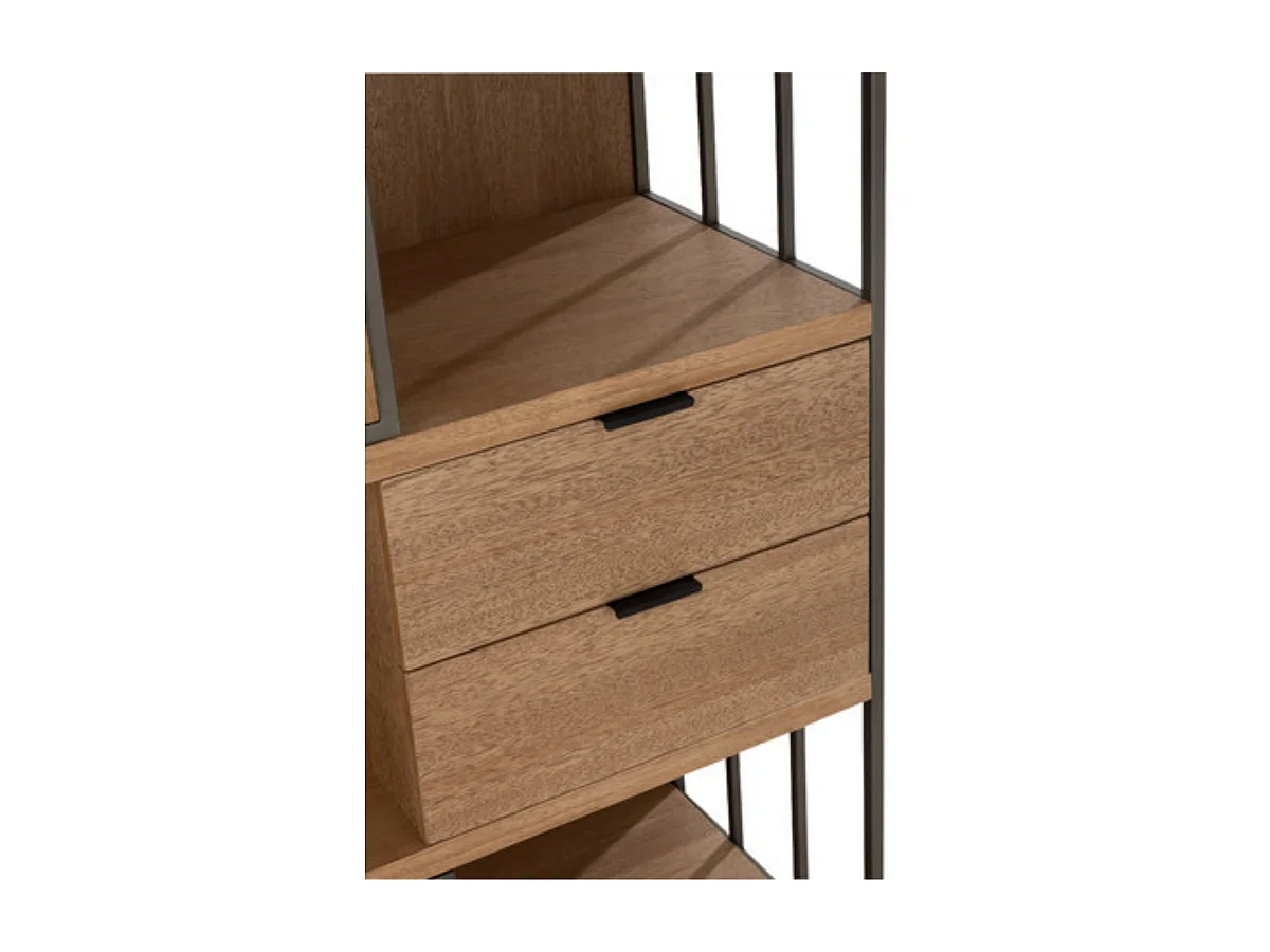 Etagère 3 niveaux - 2 tiroirs et 2 portes