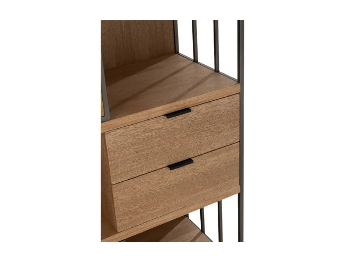 Etagère 3 niveaux - 2 tiroirs et 2 portes