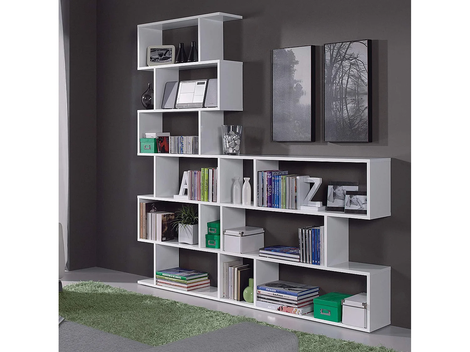 Étagère basse de 3 niveaux L110 x H97cm