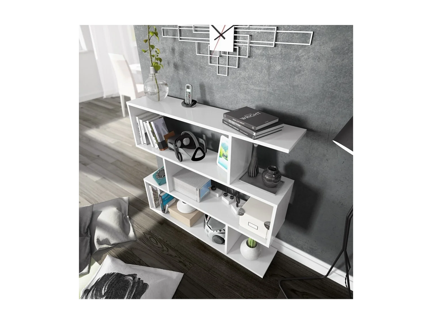 Étagère basse de 3 niveaux L110 x H97cm