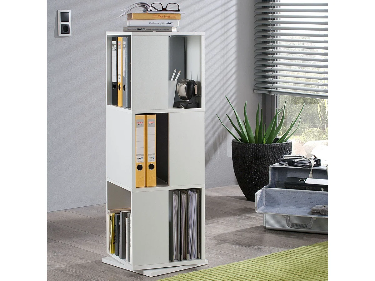 Étagère Pivotante 3 Compartiments H108 cm - Tower