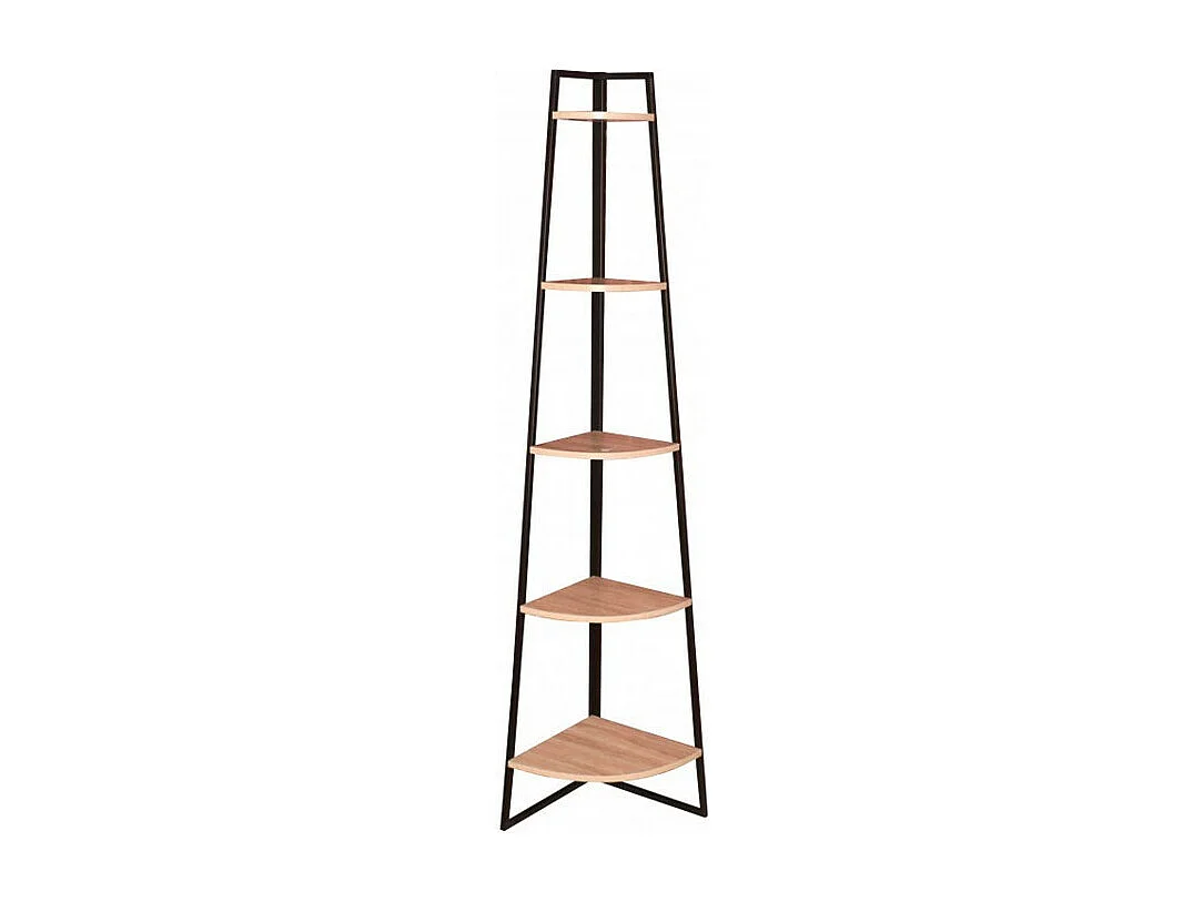 Étagère d'angle 5 étages Décor Bois H180 cm - Colorado