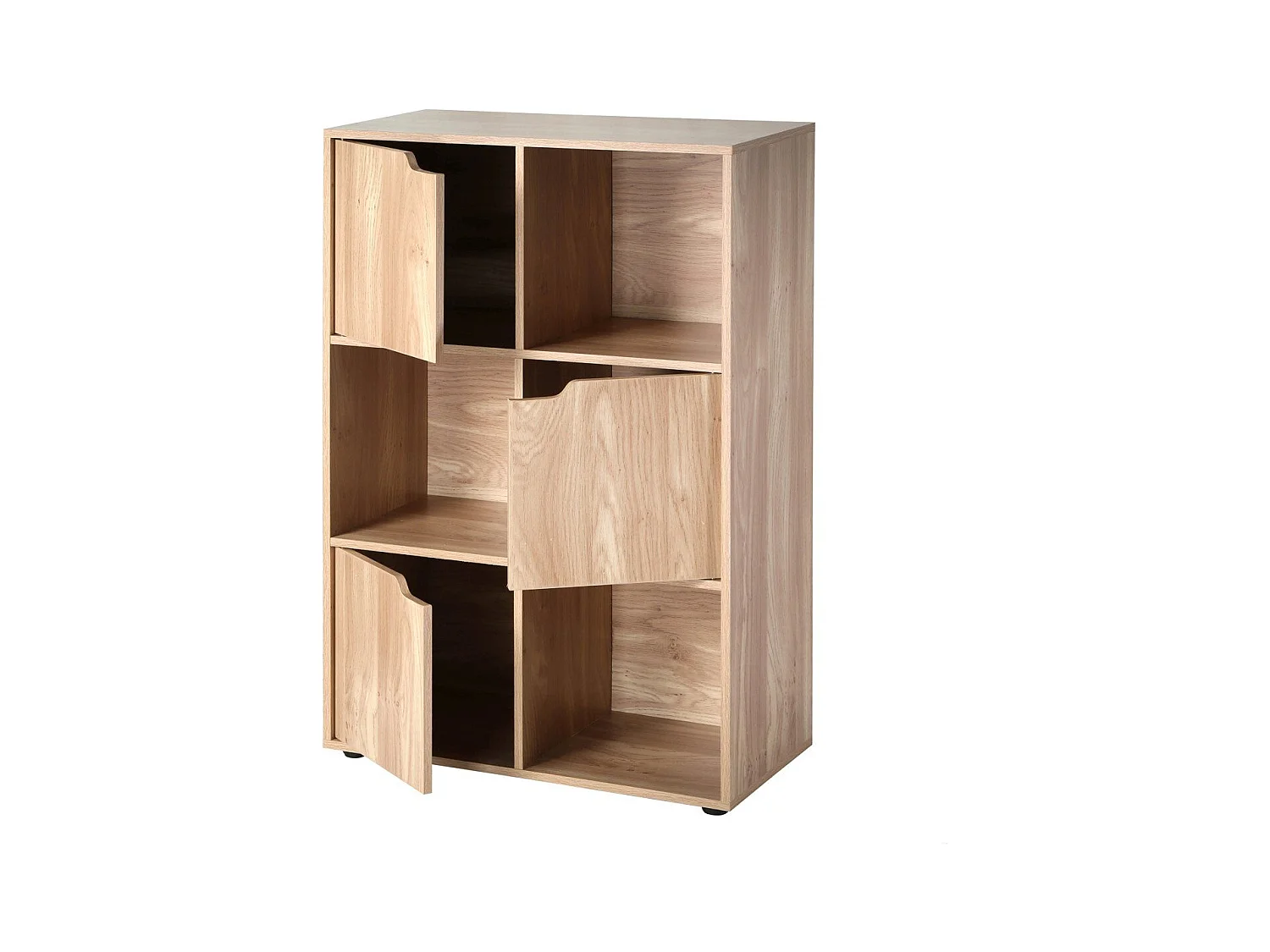 Meuble à 6 cases avec trois portes - Modu