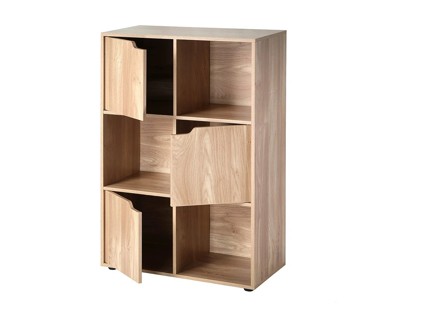 Meuble à 6 cases avec trois portes - Modu