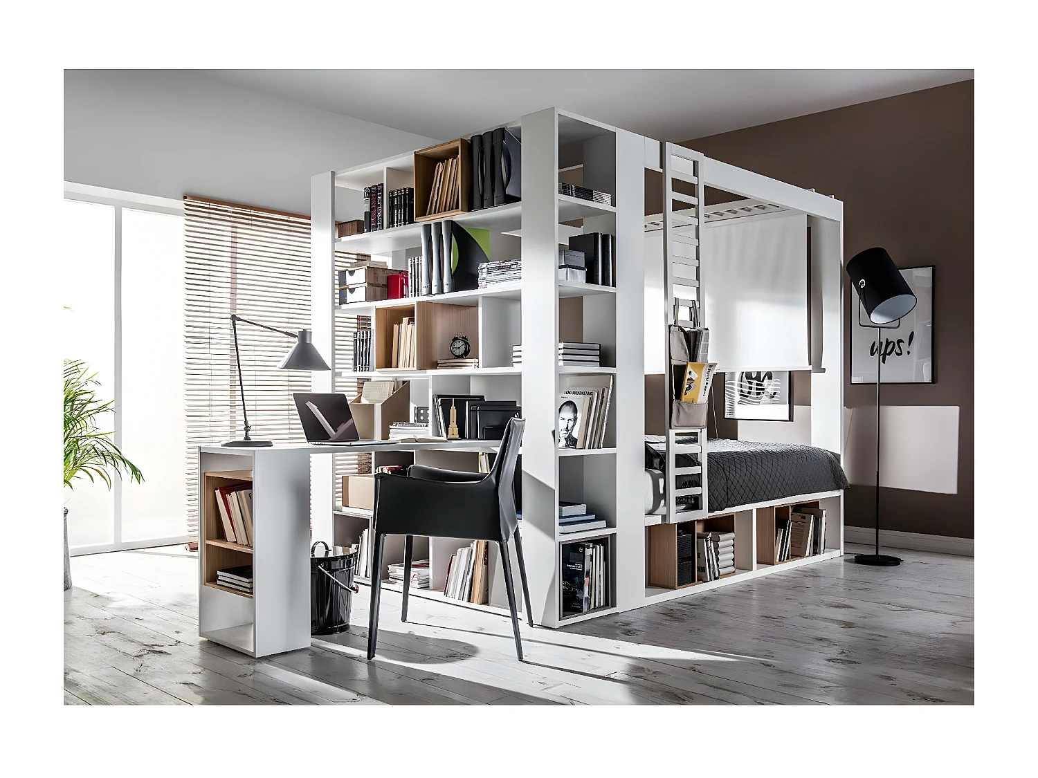 Bibliothèque multi-rangements H206 cm - 4YOU